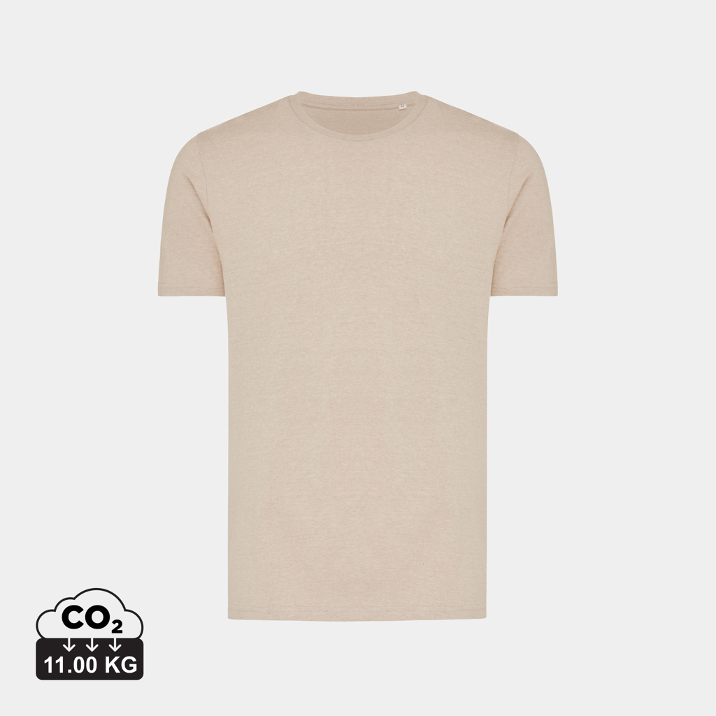 T-shirt personnalisable 180g unisexe Brett Iqoniq light heather brown